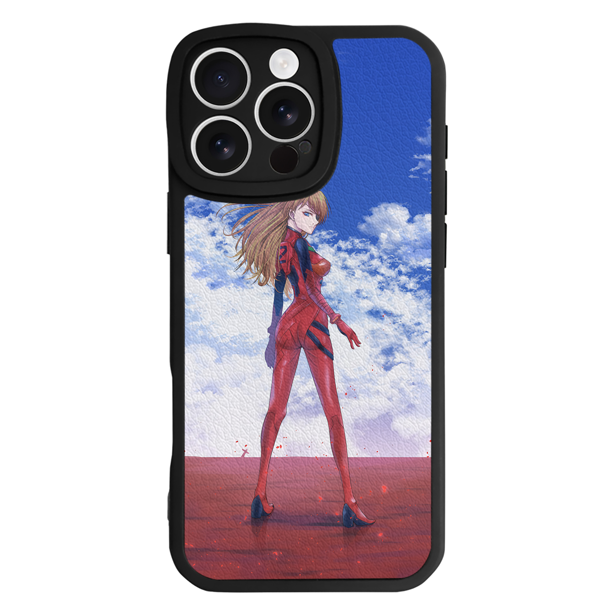 （画像用） EVA 新世紀エヴァンゲリオン 【iPhone 16シリーズ対応】シリコンスマホケース（レザー調） 材質：シリコン